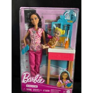 Barbie You‎ Can Be Anything Pediatrician Doll Playset Brunette New in Box